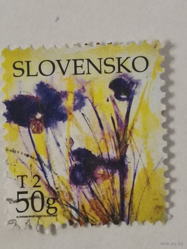 Поздравительная марка - цветы