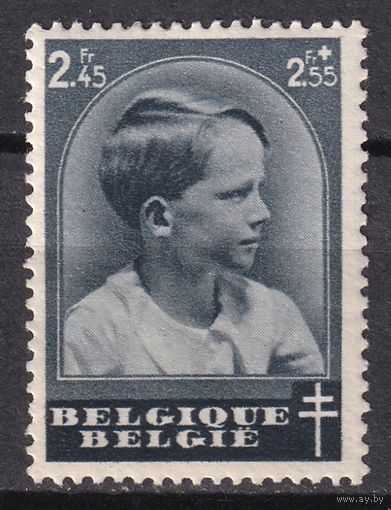 11.Bg. Бельгия. Кронпринц Бодуэн. День почтовой марки. 1937 г. Одиночный выпуск. Mi.#442.