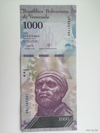 Венесуэла 1000 UNC c рубля