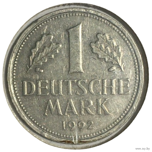 Германия 1 марка, 1992 (A) (холдер)