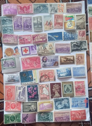 Марки разных стран 30 ых - 50ых годов