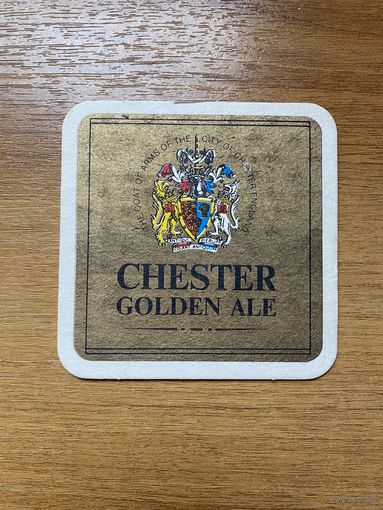 Подставка под пиво Chester Golden Ale /Великобритания/