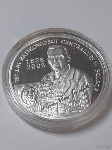10 злотых 2009 180 лет центральному банку