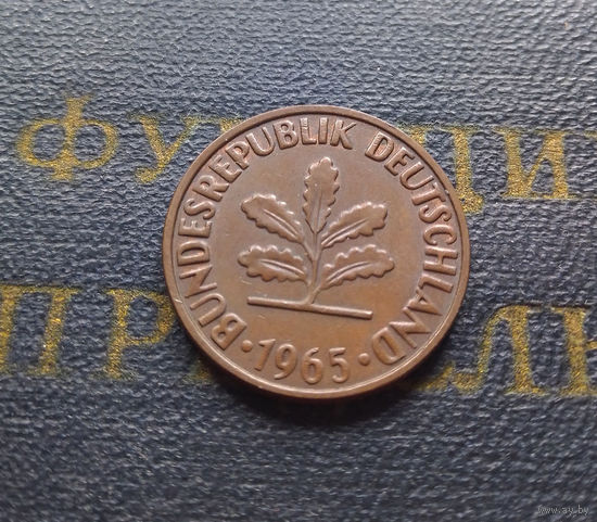 2 пфеннига 1965 (F) Германия ФРГ #01 XF