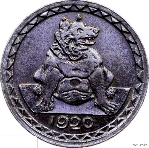 РАСПРОДАЖА!!! - ГЕРМАНИЯ АХЕН 25 пфенигов 1920 год - UNC!