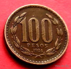 01-32 Чили, 100 песо 1984 г.