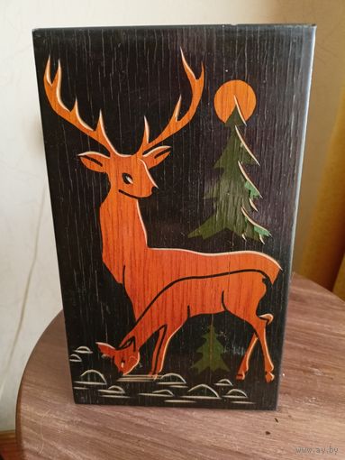 Панно деревянное,соломка СССР