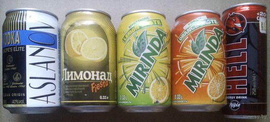 Банки ж/б пивные из-под напитков для коллекции