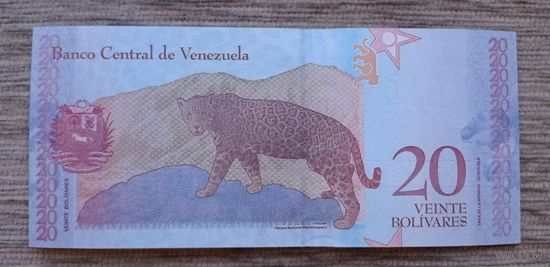 Werty71 Венесуэла 20 боливаров 2018 UNC банкнота