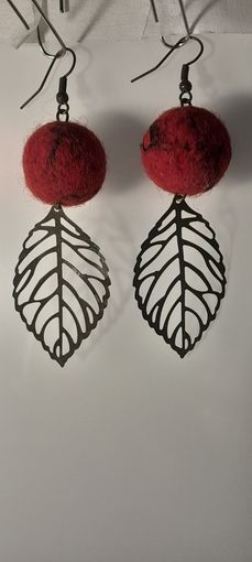 Серьги Листочки