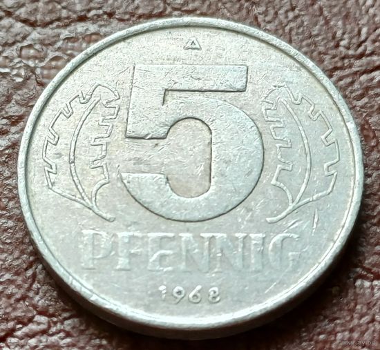 Германия - ГДР 5 пфеннигов, 1968     ( 1-5-1 )