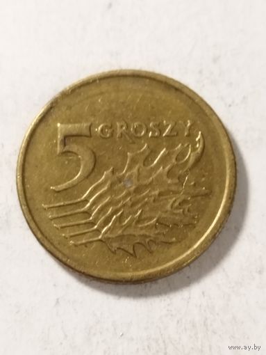 Польша 5 грош 2001