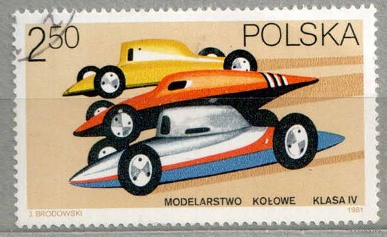 Спорт. 1 марка, 1981г.,гаш. Польша.