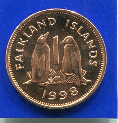 Фолклендские острова 1 пенни 1998 UNC