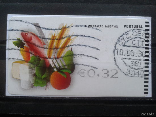 Португалия, 2009. Автоматная марка, здоровое питание