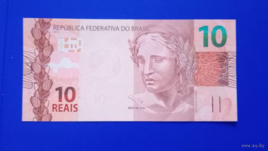 Бразилия 10 реалов 2010