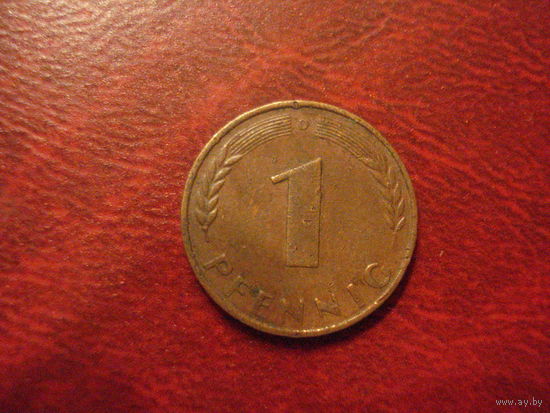 1 пфеннинг 1950 год D ФРГ