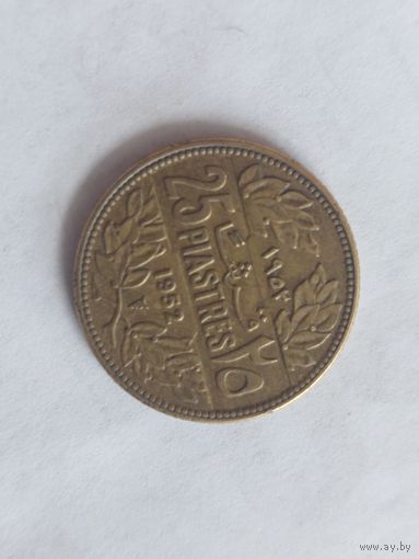 25 пиастров ливан 1952