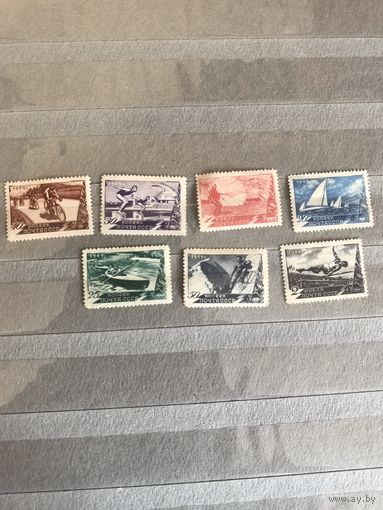 Марки чистые 1949 год (спорт 7марок)