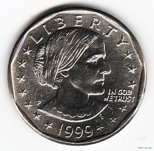 1 доллар США 1999 год Сьюзен Б. Энтони двор P _состояние UNC