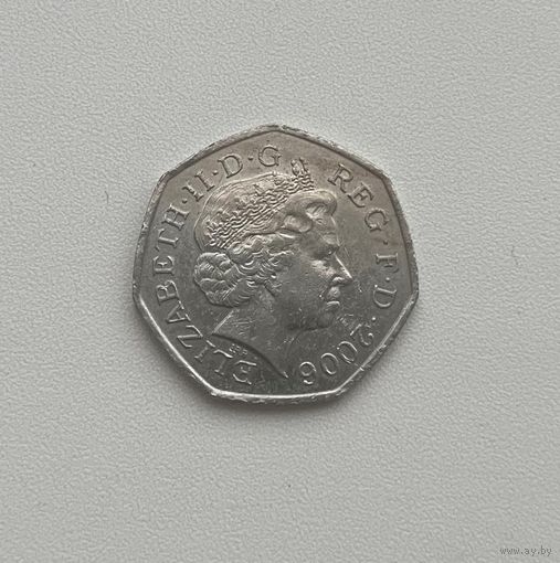 ВЕЛИКОБРИТАНИЯ  50 пенсов 2006 г.