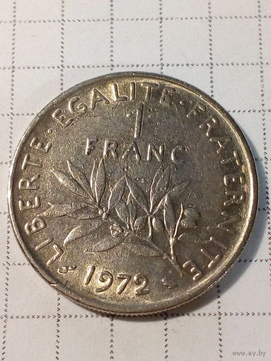 1 франк Франция 1972 год