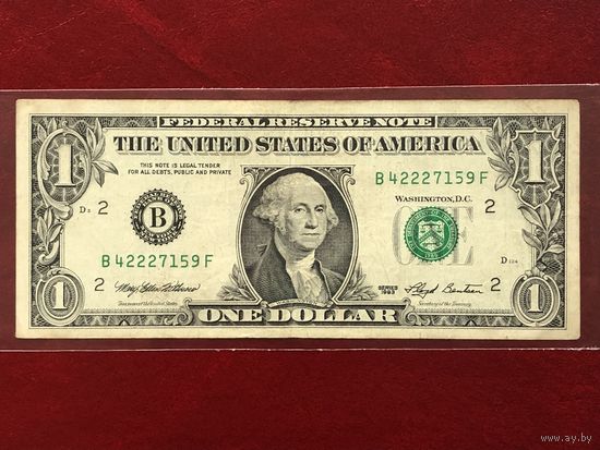 1 доллар США 1993,  (B) New York