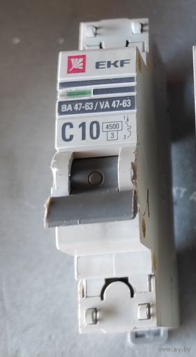 Автомат 4.5кА ВА47-29 1Р 10А С, EKF