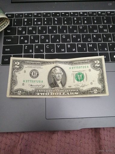 2 доллара США 1976 г