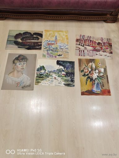 51 работа Акварель художник Н Звонков старт с 1 рубля трёхдневный аукцион