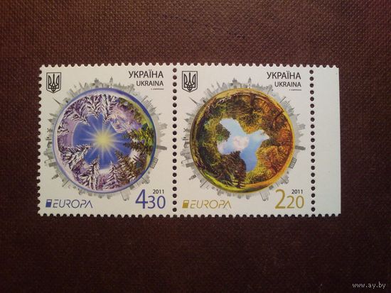 Украина 2011 г.Европа (C.E.P.T.) 2011 - Леса./17а/