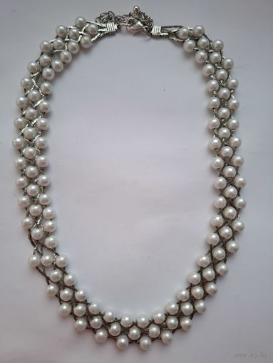 Колье тройное. Искуст. жемчуг. 80-е годы