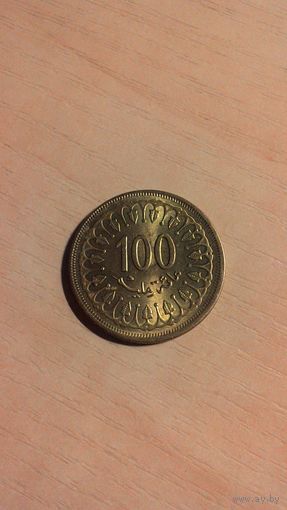 Тунис, 100 миллим 1960.