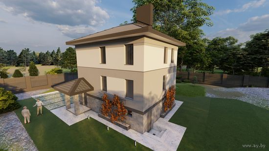 Проект реконструкции коттеджа в Ратомке (заказать проект для любого города в РБ)