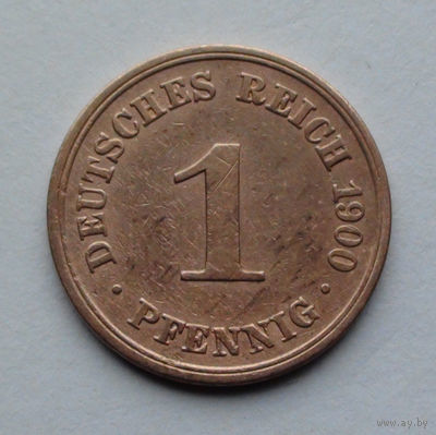 Германия 1 пфенниг, 1900 А