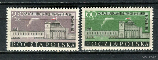 Польша - 1959 - Парламент - [Mi. 1116-1117] - полная серия - 2 марки. MNH.  (Лот 91HD)-T4P34