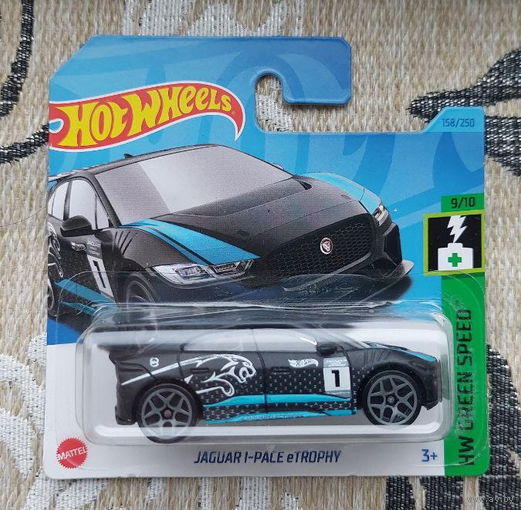 Hot Wheels коллекционная металлическая модель авто JAGUAR I-PACE eTROPHY, 1/43.