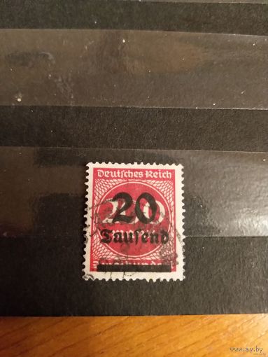 1923 Германия Рейх надпечатка (2-11)