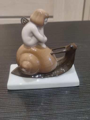 Статуэтка фея на улитке розенталь rosenthal германия