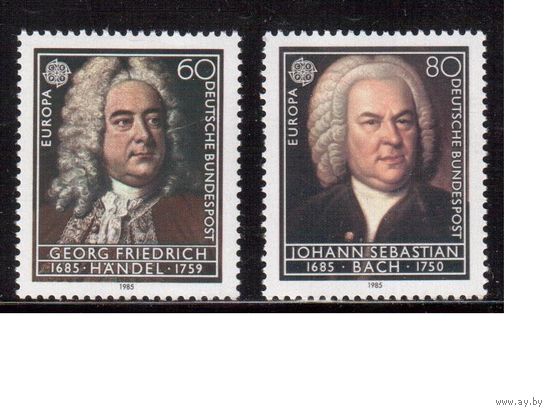 Германия(ФРГ)-1985,(Мих.1248-1249), ** ,ЕВРОПА,  Личности,