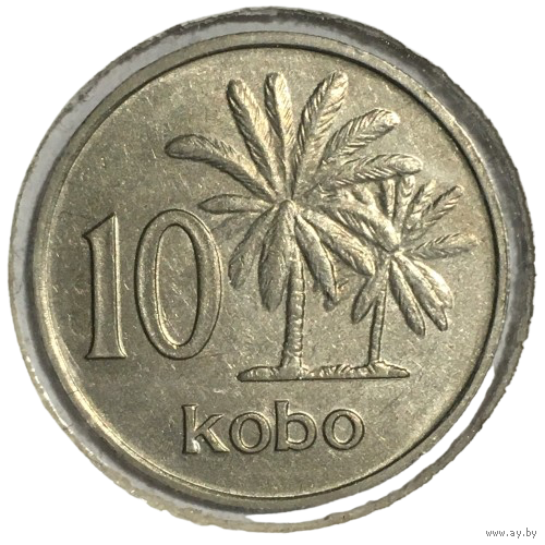 Нигерия 10 кобо, 1973 (холдер)