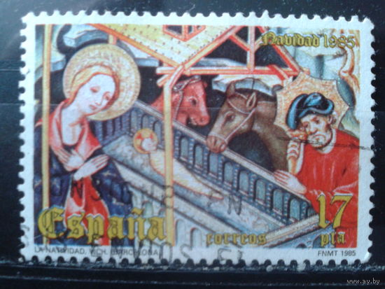Испания 1985 Рождество, фреска 14-15 вв