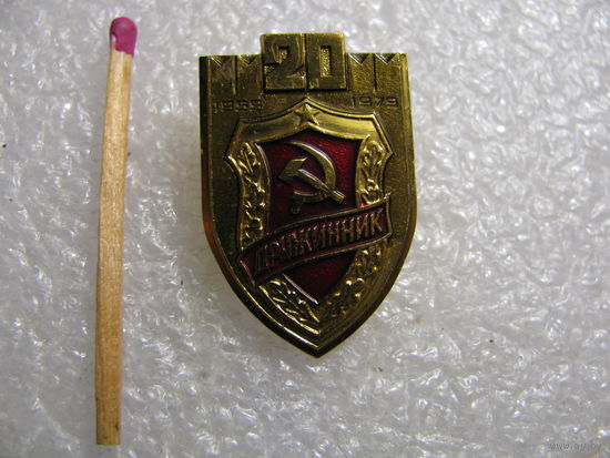 Знак. Дружинник. 20 лет