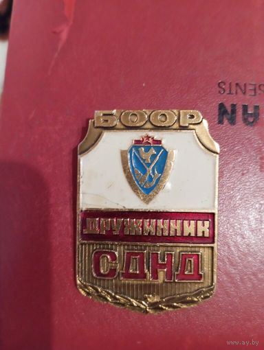 Знак БООР Дружинник СДНД