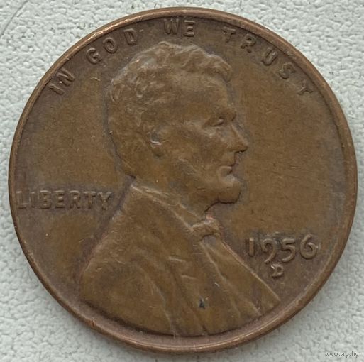 США 1 цент 1956 г. D
