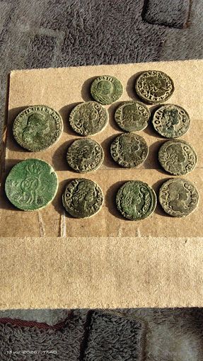 Лот монет разных с рубля