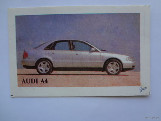 Календарик 1996 г. Audi A4. Автопроспект.