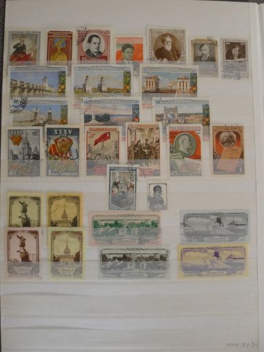 СССР-1953 (Заг.1629-1657) гаш. , Хронология, Весь 1953 год(все марки ), полный комплект(без пропусков)