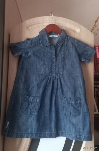Джинсовое платье Mini a ture для девочки 5-6 лет.
