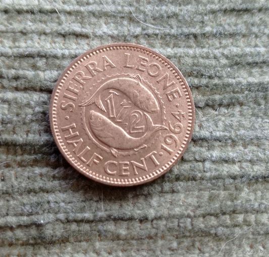 Werty71 Сьерра Леоне 1/2 цента 1964 Рыба Блеск